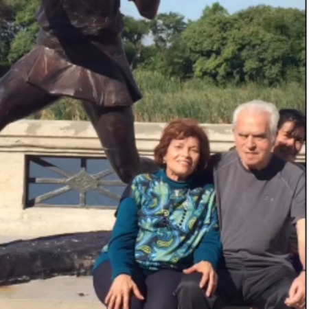 Catherine Fulop's parents together.